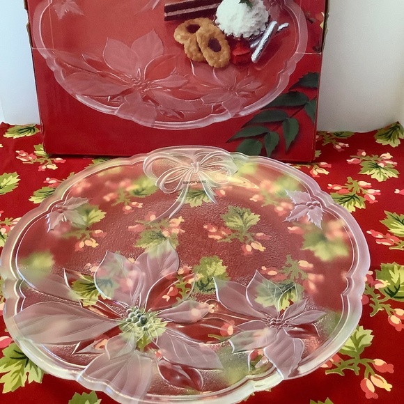 Vintage SAVOIR VIVRE CRYSTAL 15" Hostess Platter - Picture 1 of 5